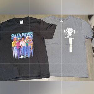 Netflix KPOP Demon Hunter Kids Graphic T-Shirts (2 for 1) Saja & Derpy Sz 8 NWT